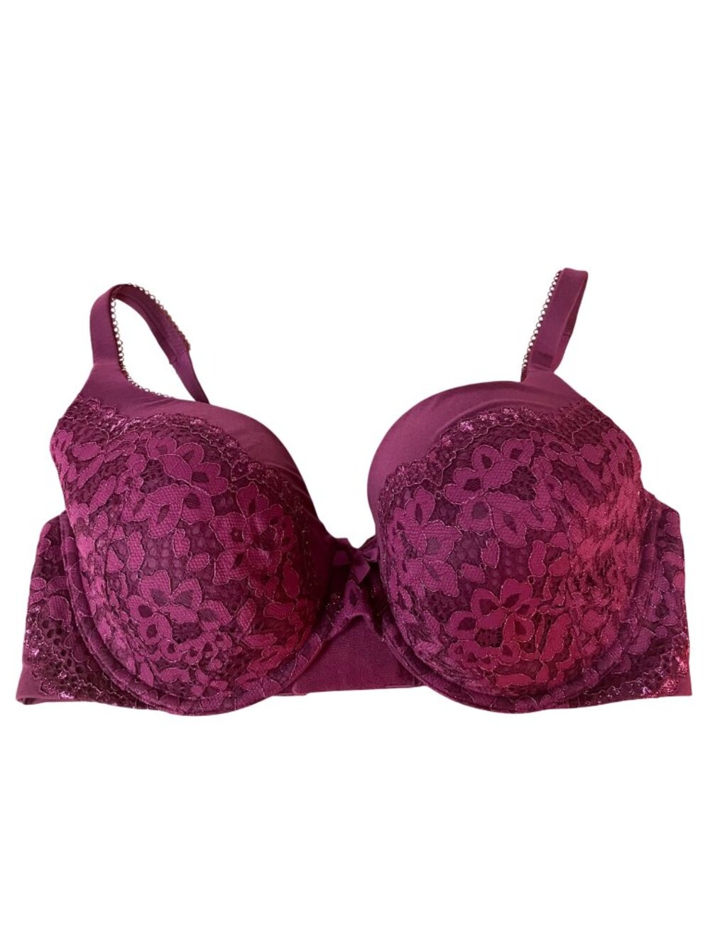 Victoria's Secret Body by Victoria Lined Perfect Coverage Bra Lace Sz 36DD